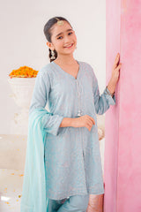 Ochre Clothing Kids Winter-Cotton Silk Embroidered 3 Pc Suit-SHD-15