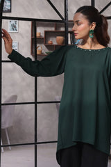 Ochre Clothing Women's Casual -Georgette Hand Adda Work 2 Pc Suit-SOWC-07