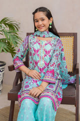 Ochre Clothing Girls Full Suits Swiss Lawn Digital Printed 3 Pc Suit