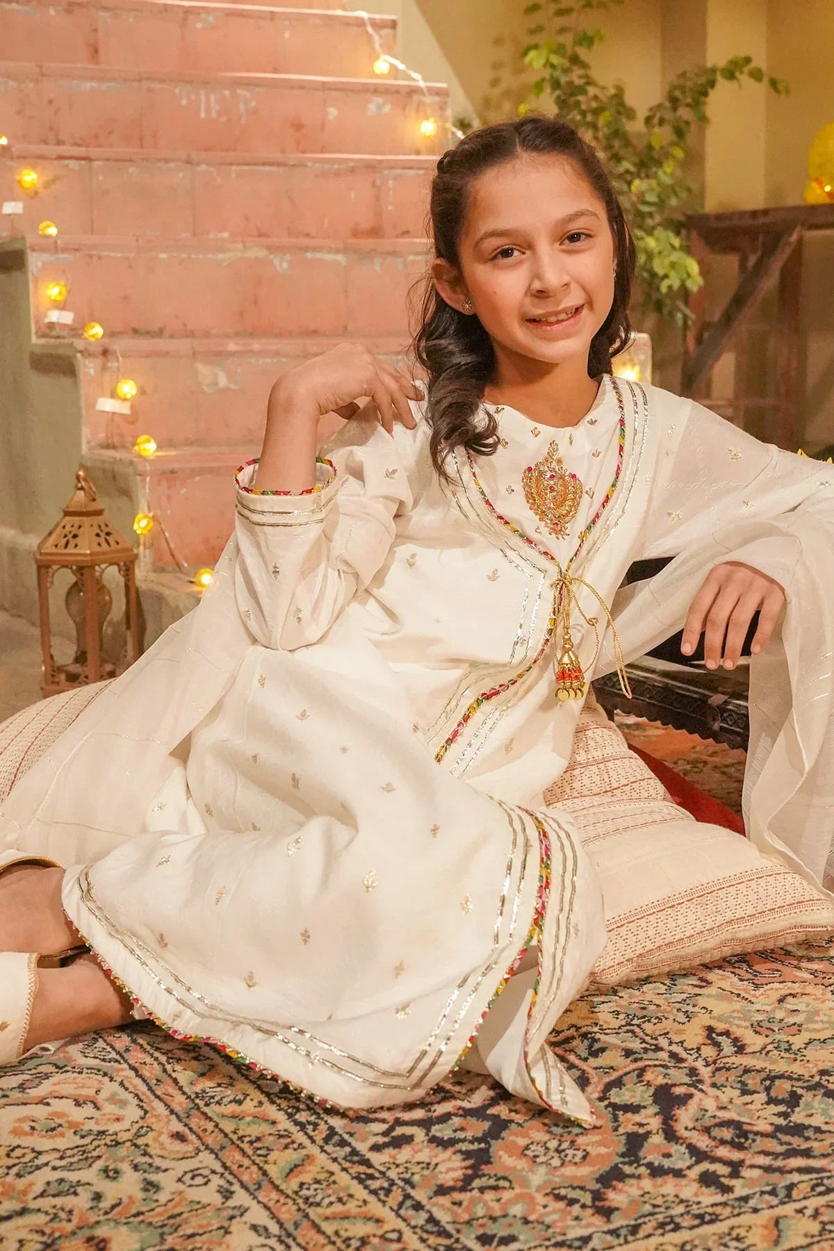 Best Viscose Jacquard Hand Adda Work 3 Pc Suit - Wear Ochre -
