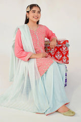 Ochre Clothing Kids Winter-Cotton Silk Embroidered 3 Pc Suit-MHD-21