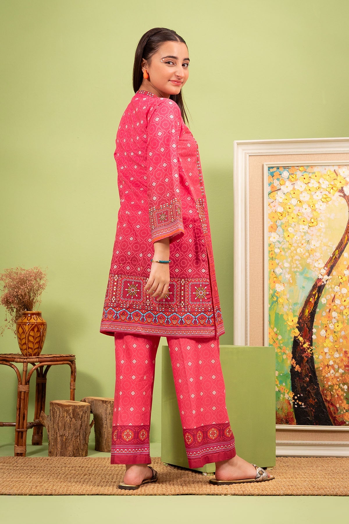 Ochre Clothing Lawn Digital Printed 2 Pc Suit