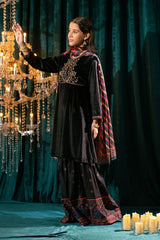 Ochre Clothing Stitched 3 Piece Velvet Collection'2025-OVF-43