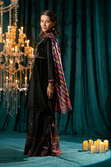 Ochre Clothing Stitched 3 Piece Velvet Collection'2025-OVF-43