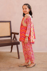 Ochre Clothing Toddlers Eastern Swiss Lawn Digital Printed 3 Pc Suit