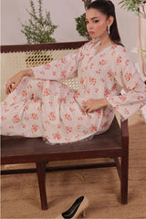 Ochre Clothing Women's Casual -Chambray Cotton 2 Pc Suit-SOLS-19