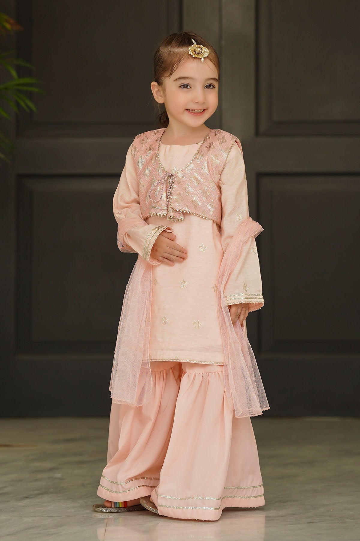 Ochre Clothing Cotton Jacquard Embroidered 3 Pc Suit Collection'2025