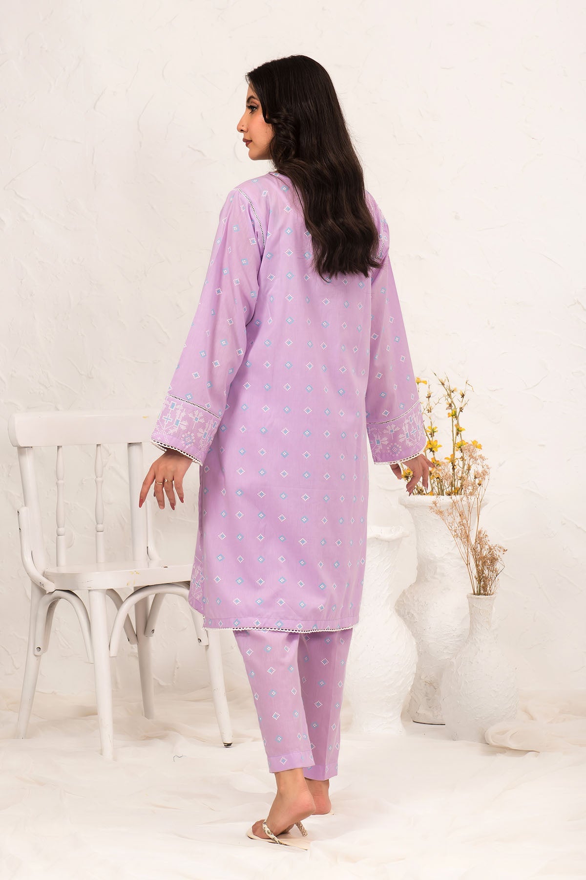 Ochre Clothing Cotton Printed 2 Pc Suit Collection'2025-SOLP-10