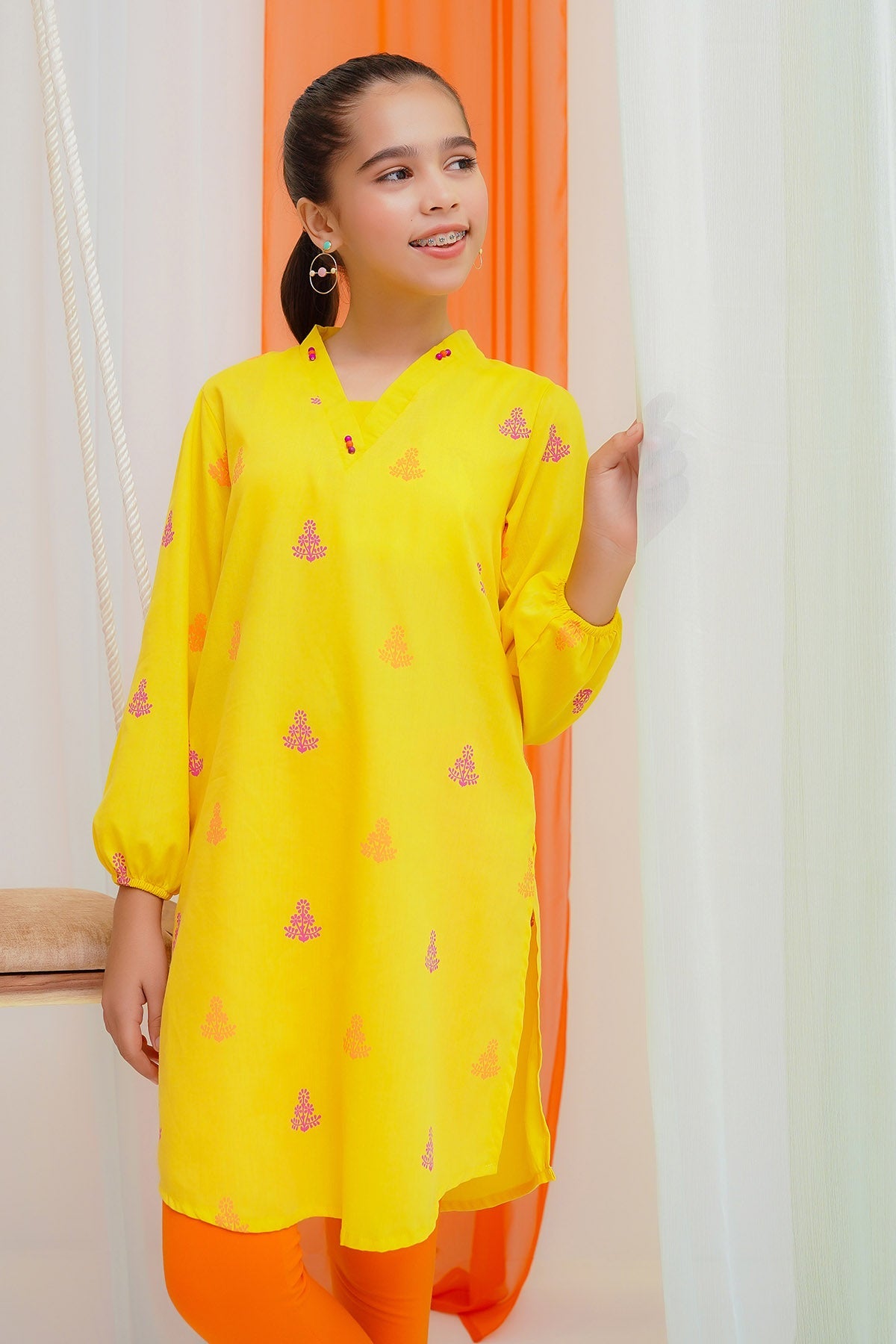 Cotton Printed Kurta - Wear Ochre