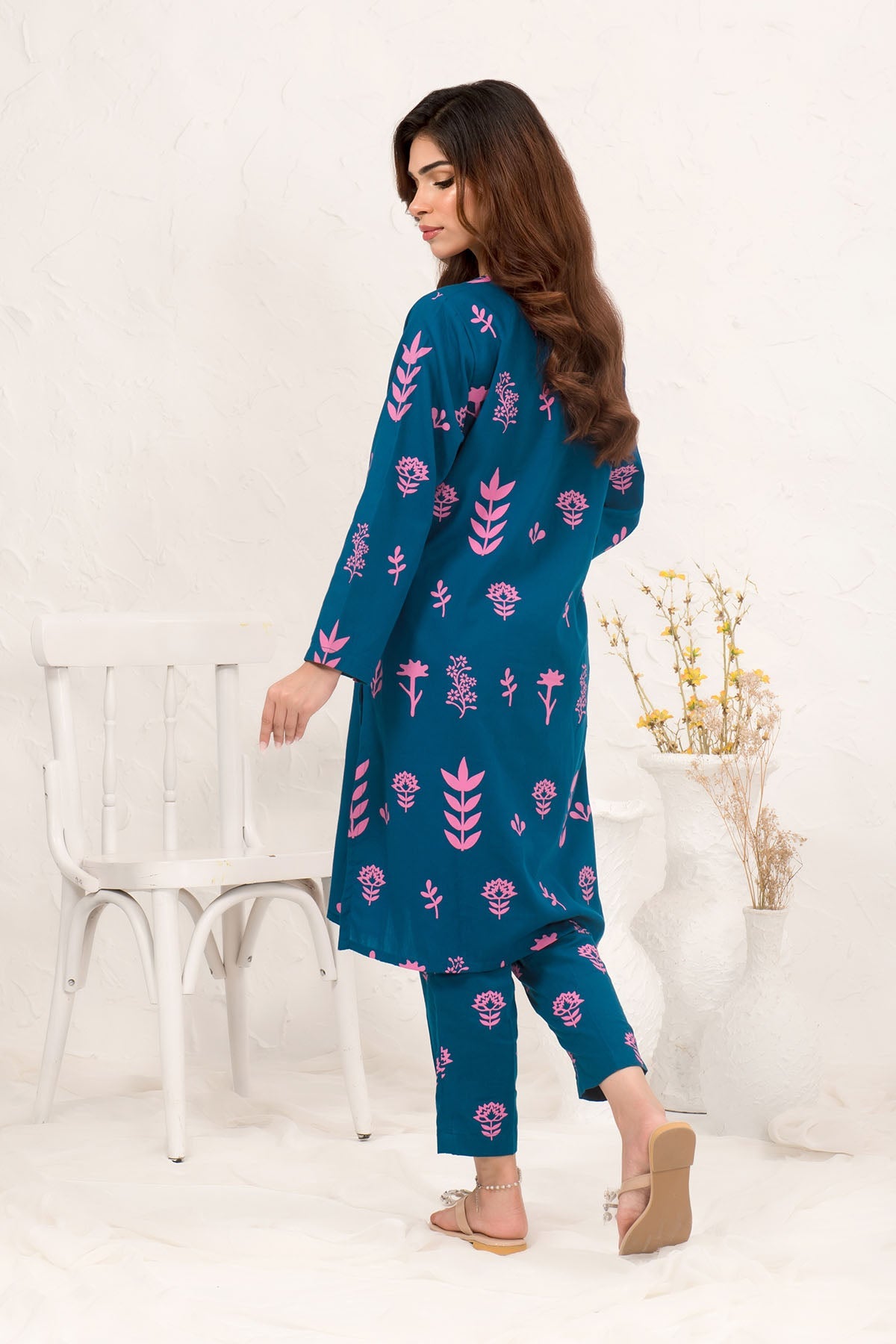 Ochre Clothing Cotton Printed 2 Pc Suit Collection'2025-SOLP-09