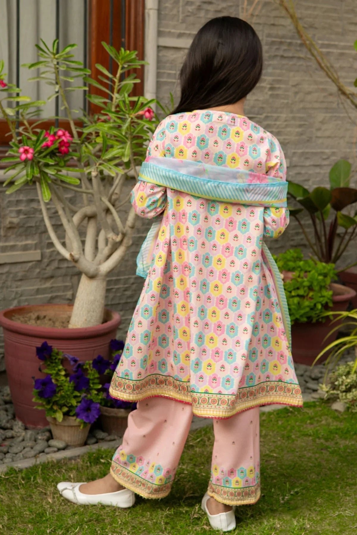 Best Poly Lawn Digital Printed 3 Pc Suit - Wear Ochre -