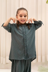 Ochre Clothing Kids Toddlers Festive-Broshia Cotton 2 Pc Suit-INSC-04