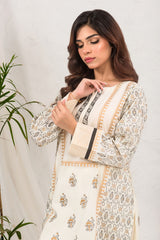 Ochre Clothing Cotton Printed 2 Pc Suit Collection'2025-SOLP-07