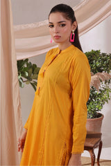 Ochre Clothing Women's Casual -Chambray Cotton 2 Pc Suit-SOLS-15