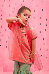Ochre Clothing Cotton Silk Printed 3 Pc Suit