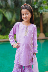 Ochre Clothing Toddlers Eastern Cotton Silk Embellished 3 Pc Suit