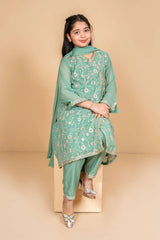 Ochre Clothing Stitched 3 Piece Chiffon Formals Kids Suit-OCH-CE3PS-175206111675717