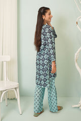 Swiss Lawn Printed 2 Pc Suit - Wear Ochre