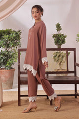 Ochre Clothing Women's Casual -Rod Silk 2 Pc Suit-SOLS-13B