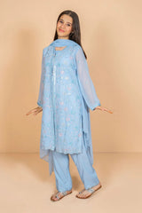 Ochre Clothing Stitched 3 Piece Chiffon Formals Kids Suit-OCH-CE3PS-175206111675741