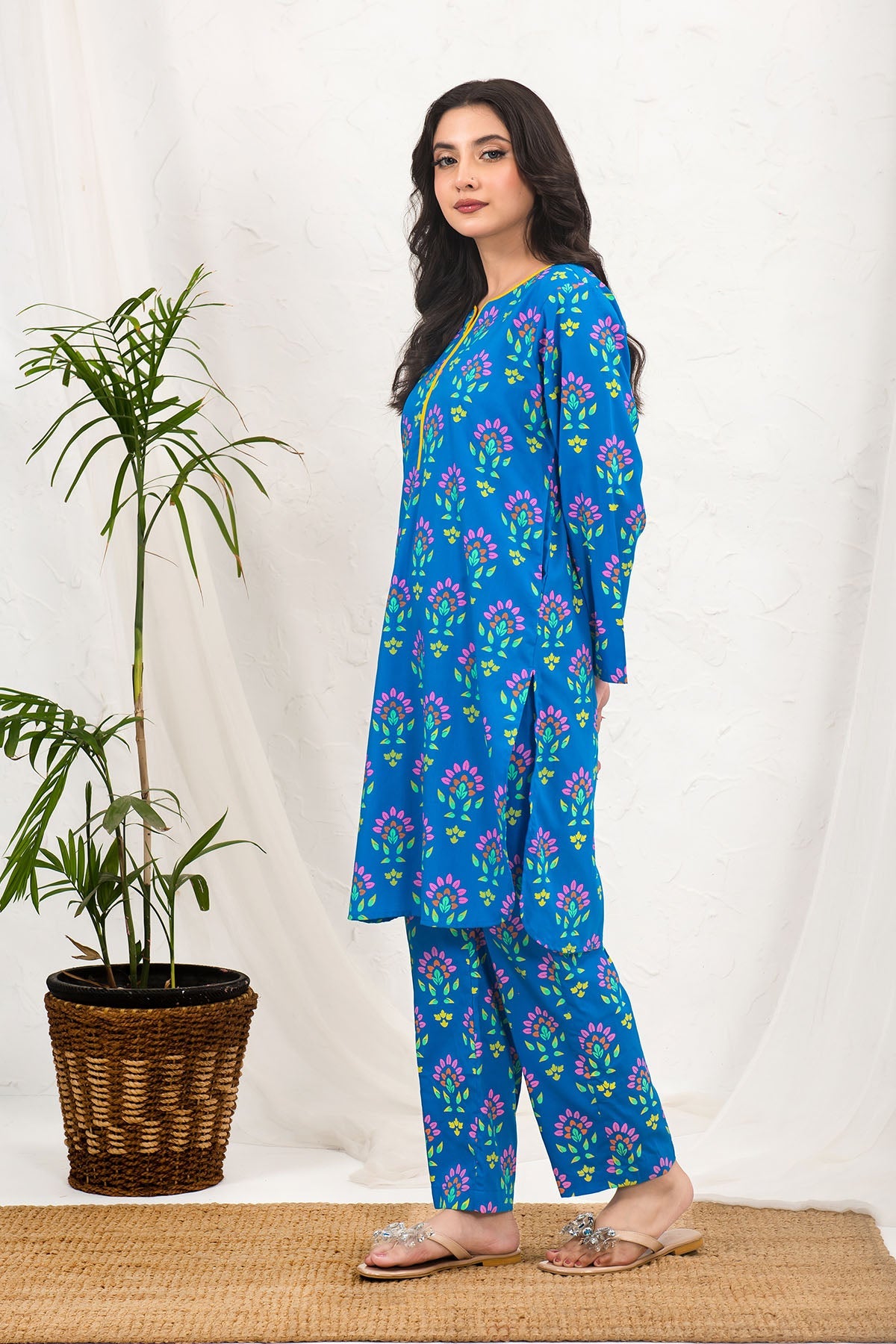 Ochre Clothing Cotton Printed 2 Pc Suit Collection'2025-SOLP-01