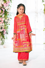 Ochre Clothing Stitched 3 Piece Herringbone Collection'2025-INDP-44