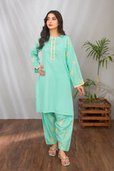 Ochre Clothing Cotton Embroidered 2 Pc Suit Collection'2025-SOLE-06