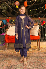Ochre Clothing Stitched 3 Piece Chiffon Formals Kids Suit-OCH-CE3PS-175206111675719