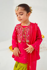 Ochre Clothing Stitched 3 Piece Emb Raw Silk Collection'2025-INMHD-11