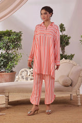 Ochre Clothing Women's Casual -Printed Cotton 2 Pc Suit-SOLS-11