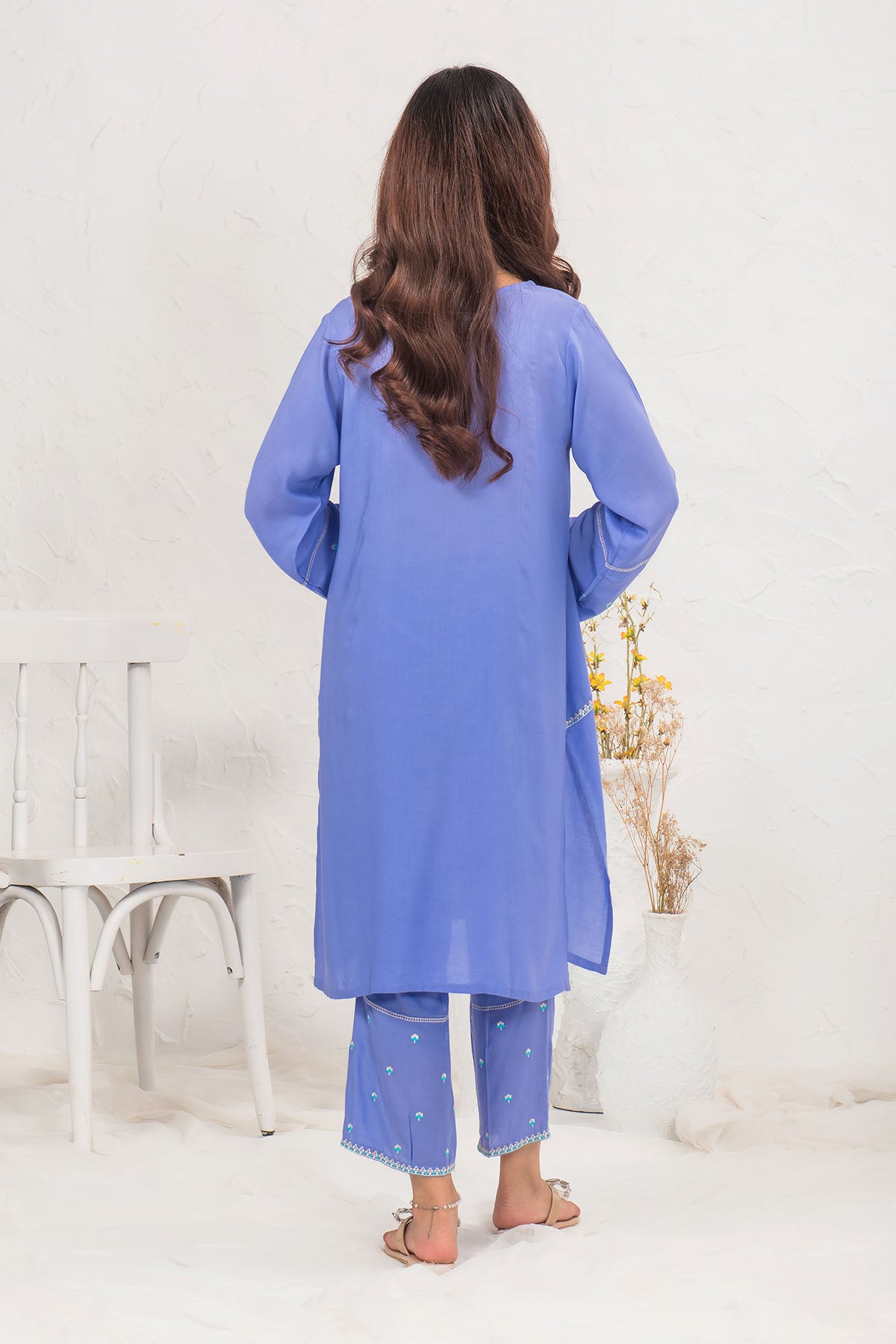 Ochre Clothing Cotton Embroidered 2 Pc Suit Collection'2025-SOLE-05