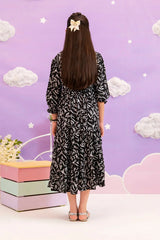 Ochre Clothing Kids Toddlers-Boski Linen Printed Dress-OWLL-19