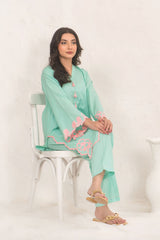 Ochre Clothing Cotton Embroidered 2 Pc Suit Collection'2025-SOLE-03