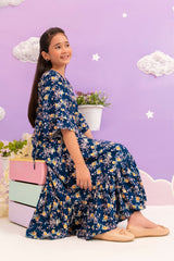 Ochre Clothing Boski Linen Printed Dress