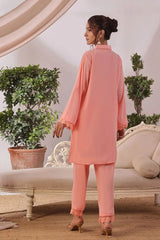 Ochre Clothing Women's Casual -Silk 2 Pc Suit-SOLS-09B