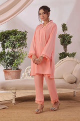 Ochre Clothing Women's Casual -Silk 2 Pc Suit-SOLS-09B