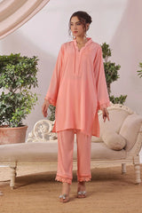 Ochre Clothing Women's Casual -Silk 2 Pc Suit-SOLS-09B