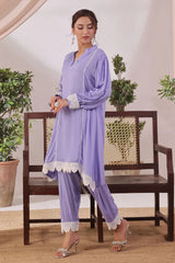 Ochre Clothing Women's Casual -Rod Silk 2 Pc Suit-SOLS-08