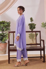 Ochre Clothing Women's Casual -Rod Silk 2 Pc Suit-SOLS-08