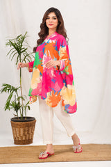 Ochre Clothing Printed Georgette Top Collection'2025-SOWC-05