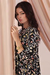 Ochre Clothing Women's Boski Linen Printed Dress