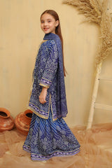 Ochre Clothing Girls Full Suits Swiss Lawn Digital Printed 3 Pc Suit