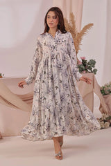 Best Women's Georgette Printed Dress - Wear Ochre -