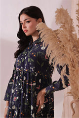 Best Women's Boski Linen Printed Dress - Wear Ochre -