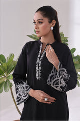Ochre Clothing Cotton Embroidered Women's 2 Pc Suit