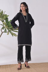Ochre Clothing Cotton Embroidered Women's 2 Pc Suit