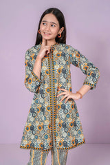 Ochre Clothing Stitched 2 Piece Digital Printed Cotton Lawn Kids Suit-OCH-CLP2P-12