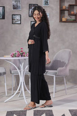 Ochre Clothing Women's Casual -Broshia Cotton 2 Pc Suit-SOWC-17