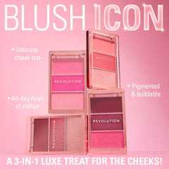 Revolution Blush Icon Palette Authentic Peach