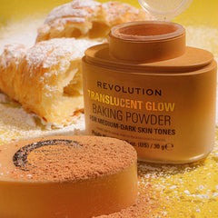 Makeup Revolution - Translucent Glow Loose Baking Powder Fair To Light